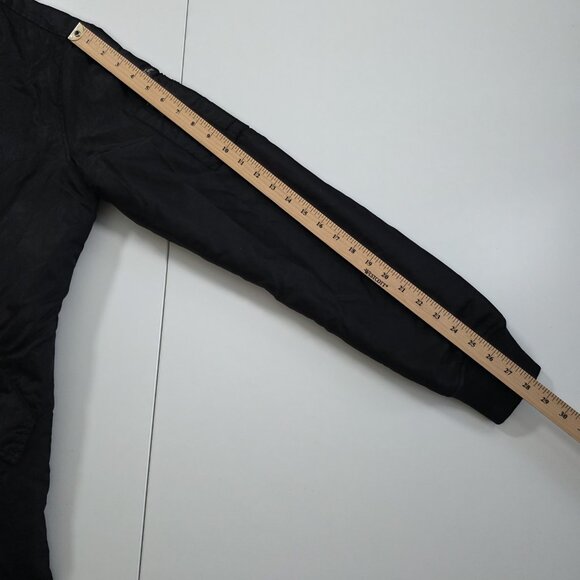 Schott NYC Jacket Flyer's Man M Black Army Type  U LS Pockets Two Way Zip Chore - Picture 5 of 16